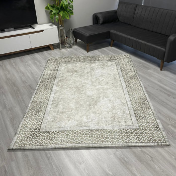 Buke Krem Model Halı Örtüsü