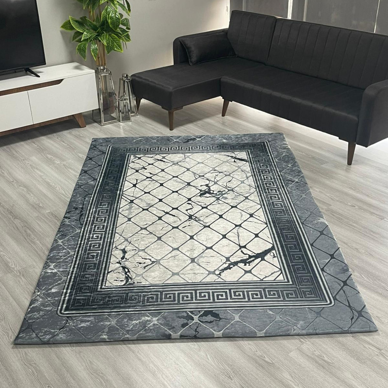Şahmeran Gri Halı Örtüsü Şahmeran Gri Halı Örtüsü