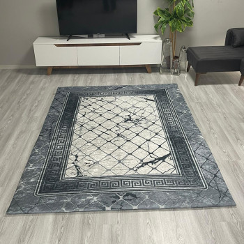 Şahmeran Gri Halı Örtüsü