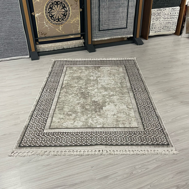 Büke Krem Model Bambu Lüks Halı Büke Krem Model Bambu Lüks Halı