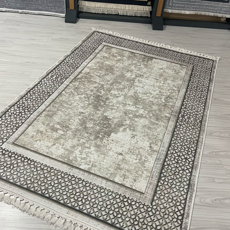 Büke Krem Model Bambu Lüks Halı Büke Krem Model Bambu Lüks Halı
