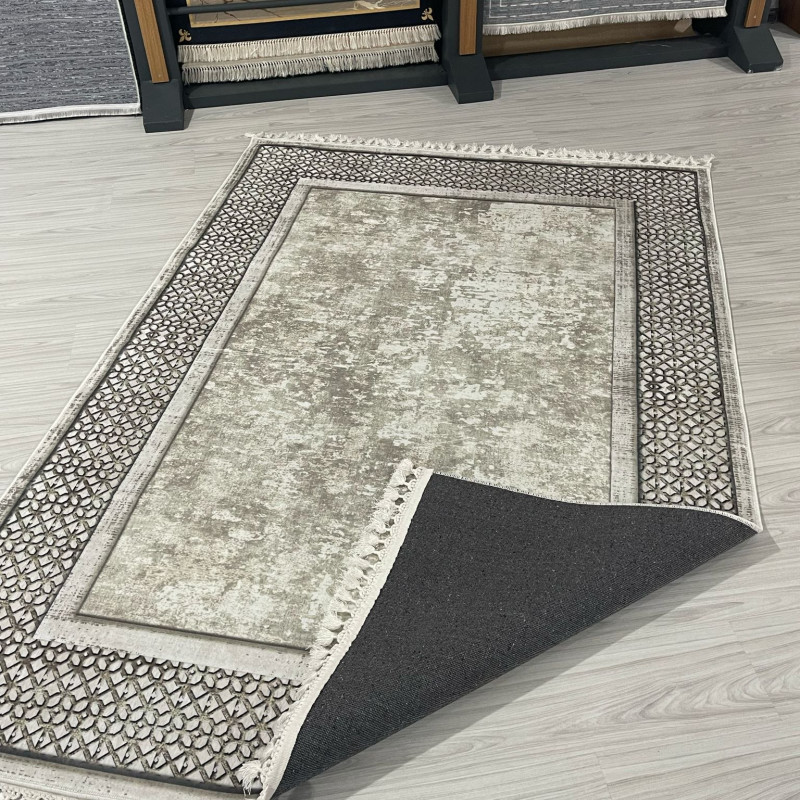 Büke Krem Model Bambu Lüks Halı Büke Krem Model Bambu Lüks Halı