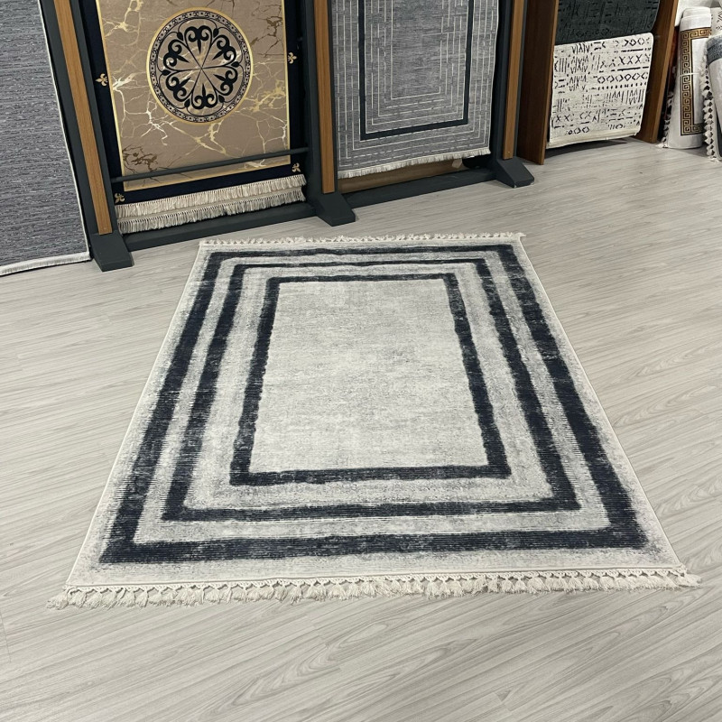 Çestir Gri Model Bambu Lüks Halı Çestir Gri Model Bambu Lüks Halı