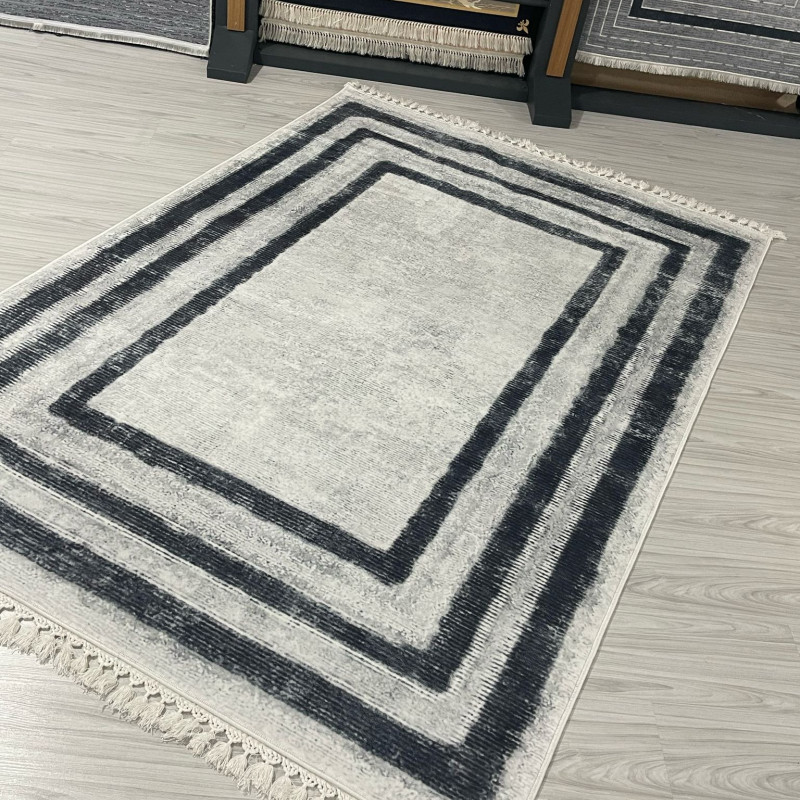 Çestir Gri Model Bambu Lüks Halı Çestir Gri Model Bambu Lüks Halı