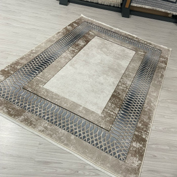 Dalga Vizon Model Bambu Lüks Halı