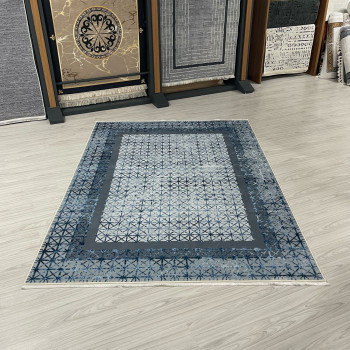 Meryem Mavi Model Bambu Lüks Halı