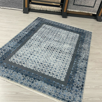 Meryem Mavi Model Bambu Lüks Halı