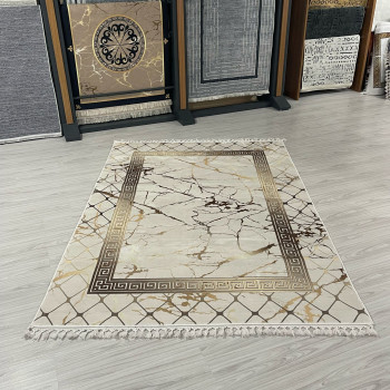 Sera Kahve Model Bambu Lüks Halı