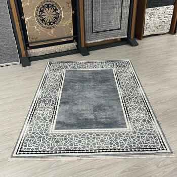 Sıla Gri Model Bambu Lüks Halı