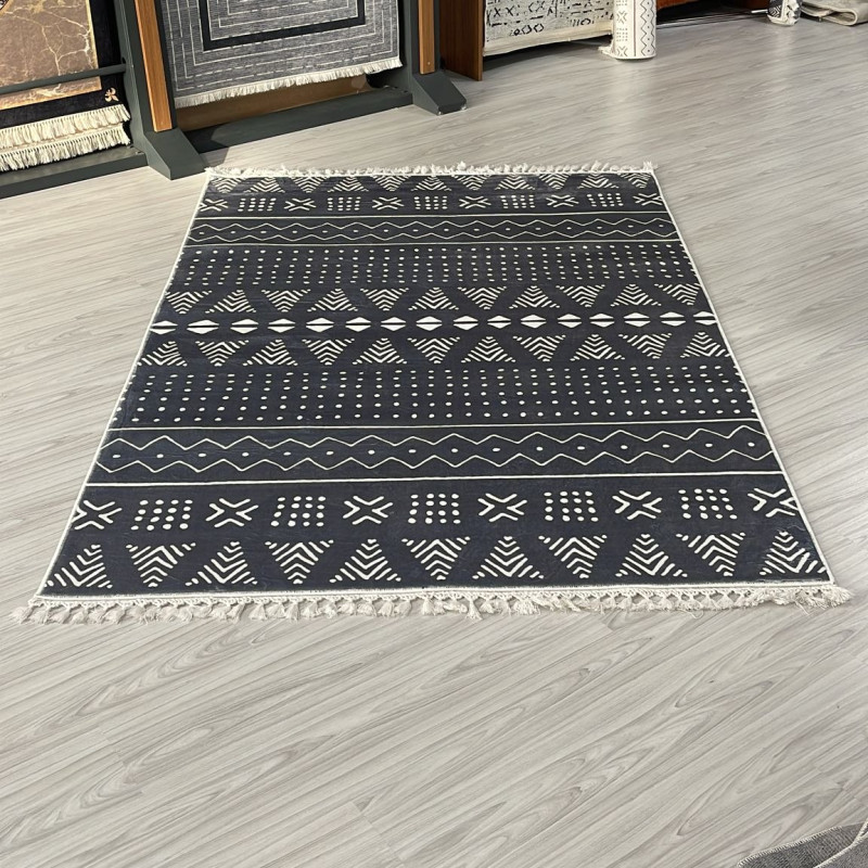 Zara Gri Model Bambu Lüks Halı Zara Gri Model Bambu Lüks Halı