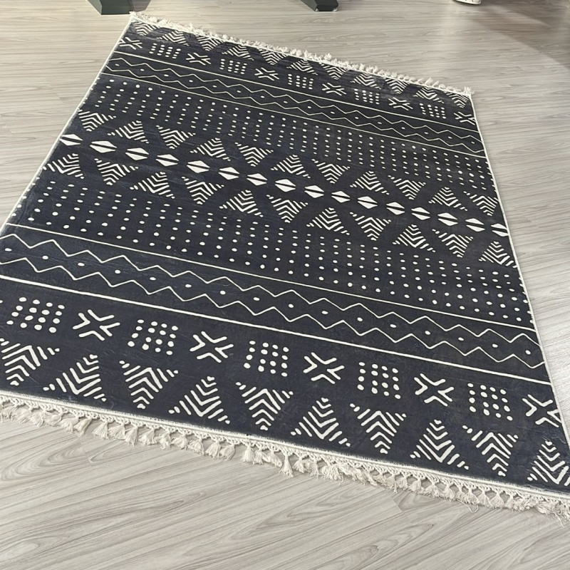 Zara Gri Model Bambu Lüks Halı Zara Gri Model Bambu Lüks Halı