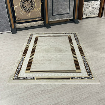 Zen Krem Model Bambu Lüks Halı