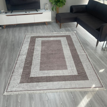 Ekva Vizon Model Keçe - Jel(Dot) Taban Halı