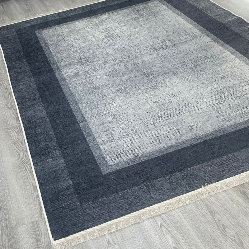 Gri Çerçeve Model Keçe - Jel(Dot) Taban Halı Gri Çerçeve Model Keçe - Jel(Dot) Taban Halı