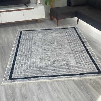 Miyu Gri Model Keçe - Jel(Dot) Taban Halı