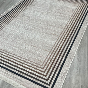 Vizon Çizgili Model Keçe - Jel(Dot) Taban Halı