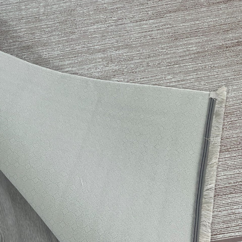 Vizon Çizgili Model Keçe - Jel(Dot) Taban Halı Vizon Çizgili Model Keçe - Jel(Dot) Taban Halı