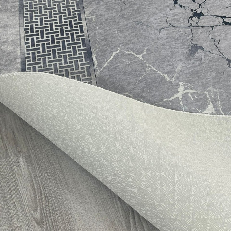 Yeniyıl Gri Mermer Model Keçe - Jel(Dot) Taban Halı Yeniyıl Gri Mermer Model Keçe - Jel(Dot) Taban Halı