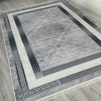 Zen Gümüş Model Keçe - Jel(Dot) Taban Halı