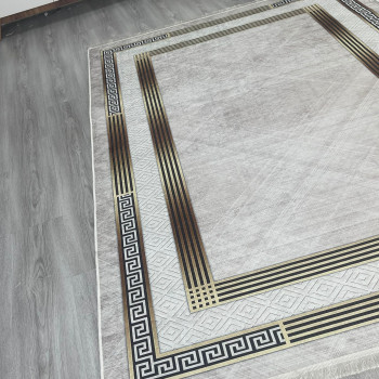 Zen Krem Model Keçe - Jel(Dot) Taban Halı