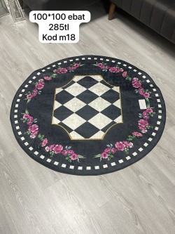 M18 Model Deri Taban Halı - Outlet