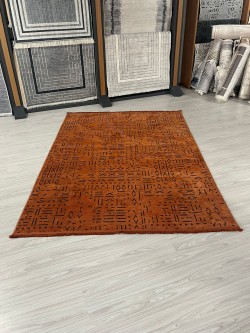 Şönil Kilim Halı Desenli Kiremit