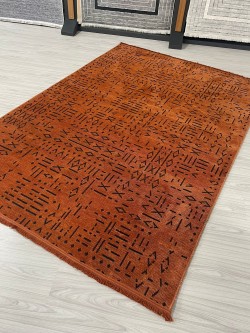 Şönil Kilim Halı Desenli Kiremit