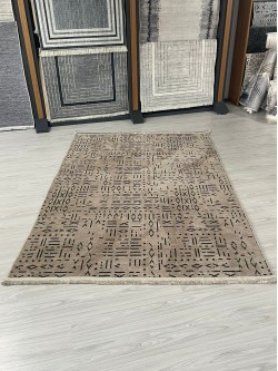 Şönil Kilim Halı Desenli Vizon