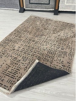 Şönil Kilim Halı Desenli Vizon