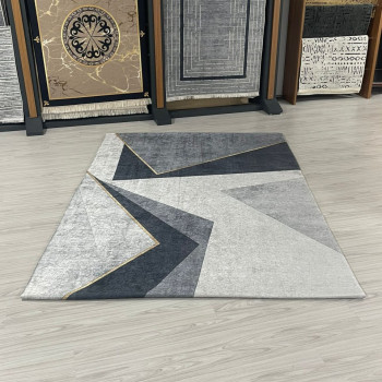 Tarz Gri Halı Örtüsü