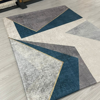 Tarz Lacivert Halı Örtüsü