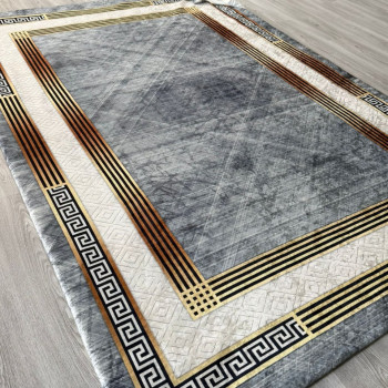 Zen Gri Gold Halı Örtüsü