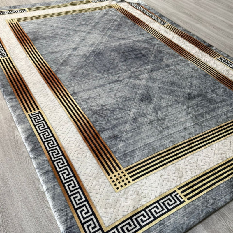 Zen Gri Gold Halı Örtüsü