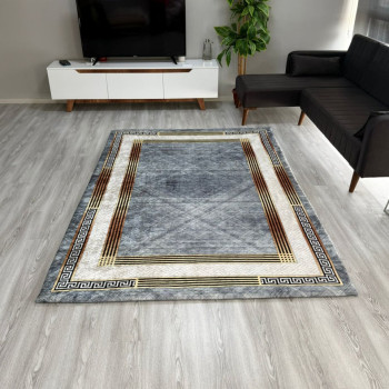 Zen Gri Gold Halı Örtüsü