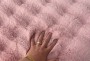 Tavşan Tüylü Pembe Pelüş Halı