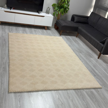 Welsoft C4 Desen Bej Renk Halı Örtüsü