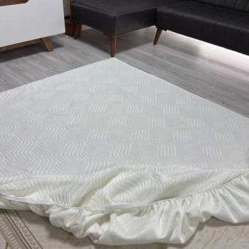 Welsoft C4 Desen Beyaz Renk Halı Örtüsü