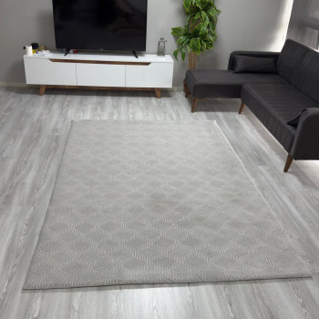 Welsoft C4 Desen Gri Renk Halı Örtüsü