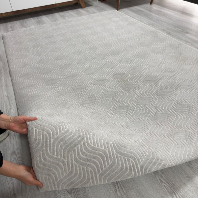 Welsoft C4 Desen Gri Renk Halı Örtüsü