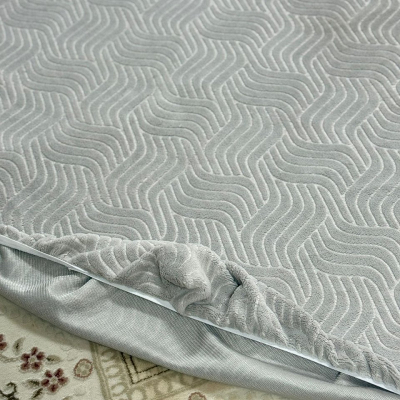 Welsoft C4 Desen Gri Renk Halı Örtüsü