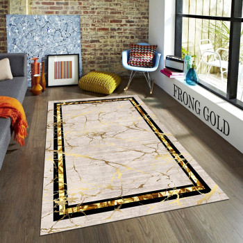 Frong Gold Deri Taban Halı