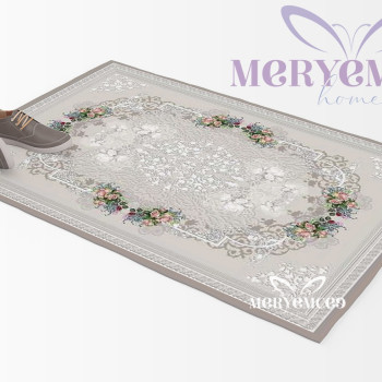 Lalezar Bej Halı Örtüsü