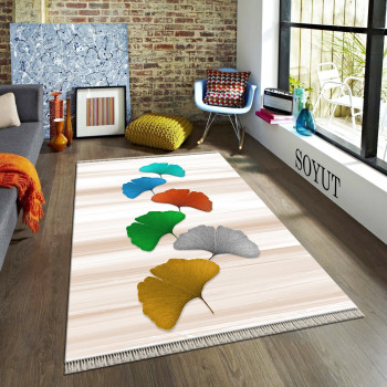 Soyut Deri Taban Halı